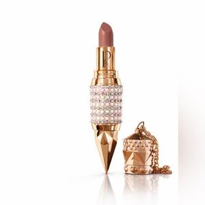 New $180 La Predire Prestige Paris Nude-Pink Lipstick with Crystal Accent